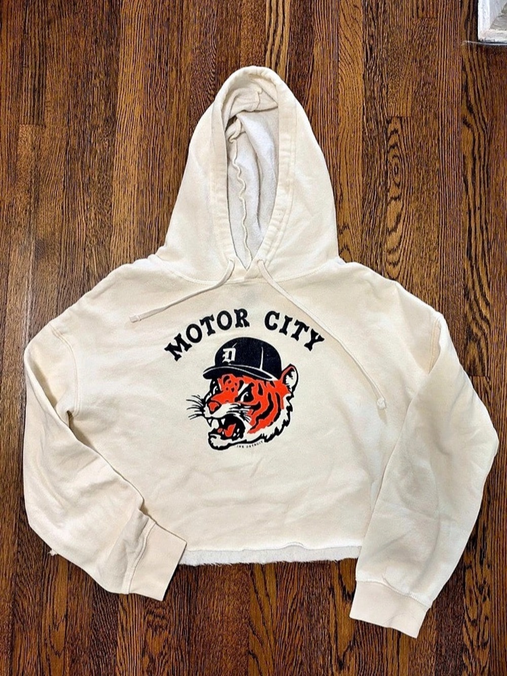 Inkdet Detroit Tigers Cropped hoodie